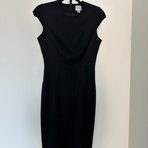 Reiss Form-fitting Midi-length Cap-sleeve Dress